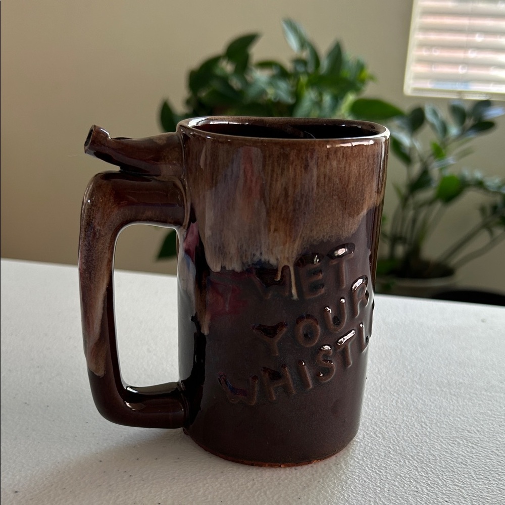 Vintage “Whistle For Your Beer” Mug